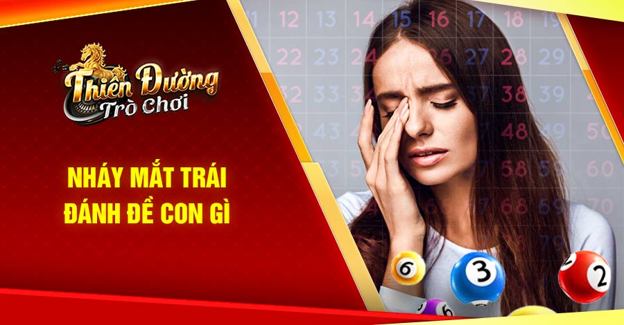 nháy mắt trái đánh đề con gì