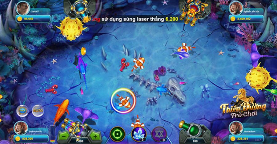 Bắn cá lớn để săn thưởng khủng khi vào game giải trí